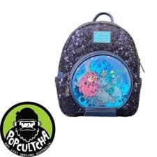 Image of Disney Villains - Hades Snow Globe 10” Faux Leather Mini Backpack "New"
