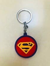 Image of 🔥 SUPERMAN DC COMICS LOGO RUBBER KEYRING NEW MERCHANDISE✨GREAT PRICE✨