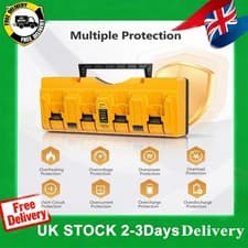 Image of For Genuine DEWALT DCB104 4-Port Fast Charger 12V/18V Lithium DCB184 XR Battery