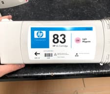 Image of Genuine HP 83 UV Ink - Light Magenta / DESIGNJET 5000 5500 SERIES (NOT BOXED)