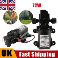 Image of 12V Water Pump High Pressure Diaphragm Self Priming 130PSI 6L/Min RV Caravan UK