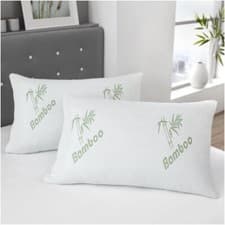 Image of Bamboo Memory Foam Pillow Head Neck Back Support Bamboo Pillow Antiallergy