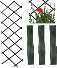 Image of Wooden Trellis Pack of 3 Expandable Garden Wall For Climbing Plants