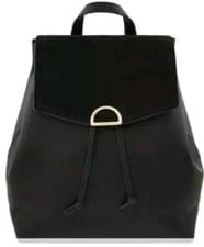 Image of Monsoon Accessorize Kimmi Backpack Black Bnwt Leather Suede 