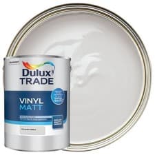 Image of Dulux Trade Vinyl Matt Emulsion Polished Pebble 5L Interior Wall Paint UK Decor