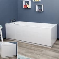 Image of High Gloss White 100% Waterproof Bath Panel Adjustable Plinth Front End Many ...