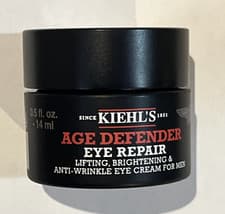 Image of Kiehl's Age Defender Eye Repair Cream Anti Wrinkle For Men 0.5 oz 14 ml New