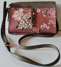Image of BNWOT Monsoon Accessorize Floral Cross Body Bag Adjustable Strap 23x16cm /9x 6"