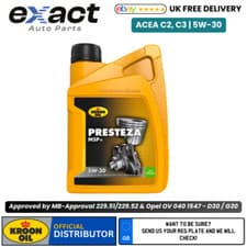 Image of KROON OIL Presteza MSP+ 5W-30 Approved Under VW, BMW, Mercedes & Opel