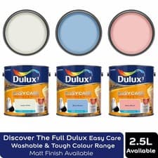Image of Dulux Easycare Washable & Tough Paint, All Shades, Matt Emulsion, 2.5L