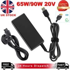 Image of 90W AC Power Supply Adapter Charger For Lenovo Thinkpad Ideapad Laptop Slim Tip