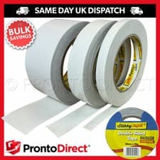 Image of Double Sided Tape Clear Sticky DIY Strong Craft Adhesive 12mm 25mm 50mm 33M REEL