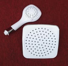 Image of Aqualona Aquacapri Shower overhead rainfall head + handheld shower head