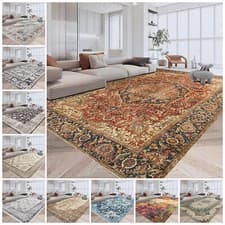 Image of Extra Large Traditional Rugs Non Slip Hallway Runner Living Room Bedroom Carpets