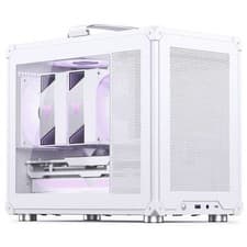 Image of Jonsbo C6 MAX PC Case, Mini Case, Micro-ATX, Tempered Glass - White