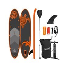 Image of Nemaxx Stand up Paddle Board Inflatable Orange Turtle - SUP PB300