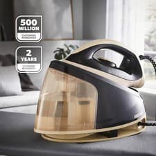 Image of GEEPAS 2400W Steam Generator Iron 1.2L Ceramic Soleplate Steam Station Power UK
