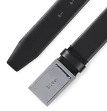 Image of HUGO BOSS BLACK LEATHER MEN BELT 85-32” FITS 30 BETTER BRAND NEW WITHOUT TAGS