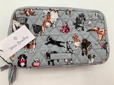 Image of Vera Bradley Small Blush & Brush Makeup Case Dog Show Actual Picture #E93945