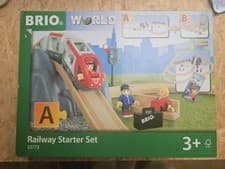 Image of Brio World Railway Starter Set "A" 33773 Wooden Trains New Sealed 2015