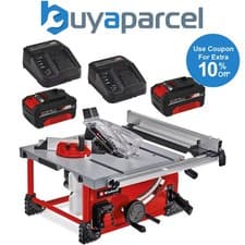 Image of Einhell Cordless Table Saw 210mm Twin 18v 36v TE-TS 36/210 Li PXC - 2 x 4.0ah