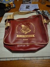 Image of HOGWARTS HARRY POTTER Bag Blue Sky MESSENGER SHOULDER BAG RED/GOLD FREE Postage
