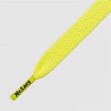 Image of Mr Lacy Flatties Mid yellow , Flat shoelaces Premium Quality - Classic 130 cm