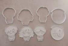 Image of Harry Potter Cookie Cutters With Stamper