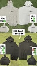 Image of Essentials Hoodies /Sweats Brand New 100% Authentic Sizes XS-XL For Both