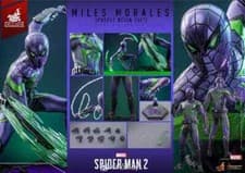 Image of STOCK New Hot Toys VGM68 Marvel's Spider-Man 2 MILES MORALES PURPLE REGIN SUIT