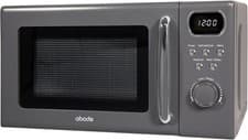 Image of Abode AMD2004G Digital Microwave Oven 8 Auto Cook Settings Retro 20L 700w Grey