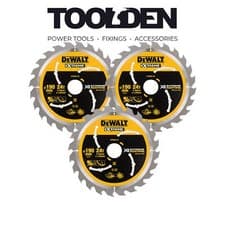 Image of DeWalt DT99562-QZ XR Extreme Circular Saw Blade 190 x 30mm 24T (3 Pack)