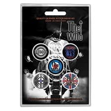 Image of WHO - QUADROPHENIA BUTTON BADGE SET - Collectable Enamel Badges - F500z