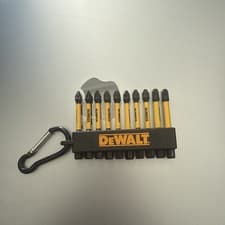 Image of Dewalt Screwdriver Bit Set x10 Impact Driver 50mm PZ + PH Key Ring DT7274-QZ
