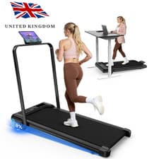 Image of Folding Electric Treadmill 8% Incline with Handle Under Desk treadmill For Home