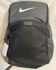 Image of Nike Brasilia 9.5 Training Backpack Grey Black White DM3975-068 Unisex Sz: XL