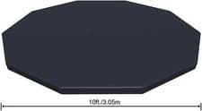 Image of Bestway Flowclear Swimming Pool Cover for Steel Pro Max Round Pools 10/12/15 ft