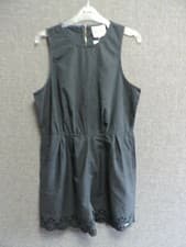 Image of SUPERDRY Broderie Stitch Playsuit Navy UK 14 large LN017 QQ 17