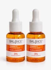 Image of 2 X Balance Vitamin C Brightening Serum 3% Active Vitamin C Glow Radiance 30ml