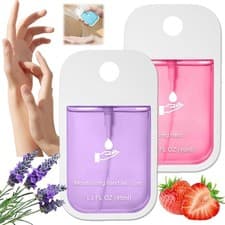 Image of Jinjiar Hydrating Hand Sanitiser Spray Travel Size 45ml Strawberry Lavender