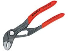Image of KNIPEX Cobra Water Pump Pliers Pvc Grip 125Mm - 27Mm Capacity KPX8701125
