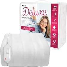 Image of Electric Blanket Single Size Fully Fitted Heated Mattress Cover 3 Heat Settings