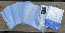 Image of Plastic A4 File Pockets - Brand New (In Packaging) & Good-As New; approx 130
