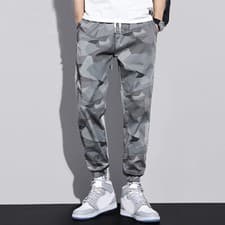 Image of Man Casual Jogger Pants Sweatpants Cargo Combat Streetwear Urban Trousers UK