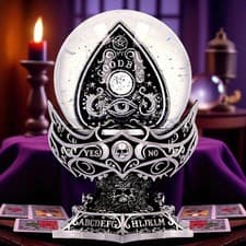 Image of Gothic Spirit Board Snow Globe Occult Ouija Crystal Dome Witchcraft Altar Decor