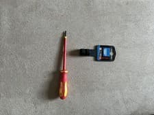 Image of Draper Expert Ergo Plus VDE Insulated Parallel Slotted Screwdriver 3mm 100mm new