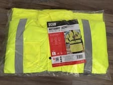 Image of Scan Hi-Vis Motorway Jacket Yellow Large SCAHVMJL