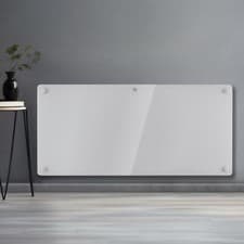 Image of Electric Glass Panel Heater Wall Mounted or Portable Radiator Timer Thermostat