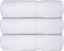 Image of 3 Pc Bath Towel Set - 100% Cotton, Soft & Absorbent Large Bath Towels, 70x130 cm