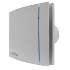 Image of Envirovent Design 100mm 4" Quiet Bathroom Extractor Fan Humidistat Timer Silver